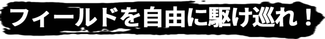 フィールドを自由に駆け巡れ！